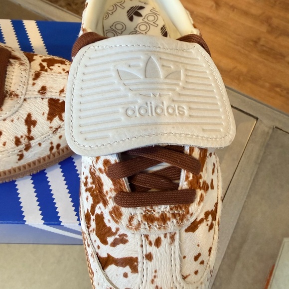 Adidas Samba LT W Sneakers - Brown and White COW print 7.5 New!! - Picture 4 of 6